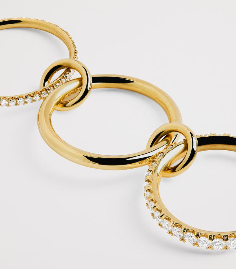 Spinelli Kilcollin Norah ring yellow gold pavé diamonds, UK version