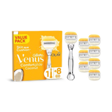 Holland & Barrett Venus ComfortGlide Coconut Women's Razor with Olay Platinum Handle + 8 Refills- Buy online at McGrocer