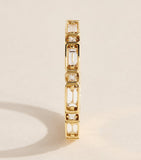 Suzanne Kalan yellow gold diamond eternity ring - British product