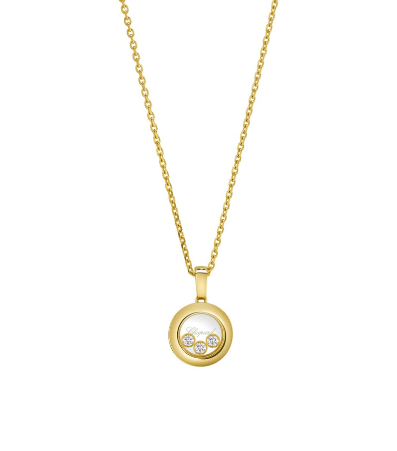 Chopard Happy Diamonds pendant necklace yellow gold diamond, UK version