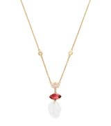 Harrods Jacquie Aiche Yellow Gold and Tourmaline Triple Step Necklace- Buy online at McGrocer