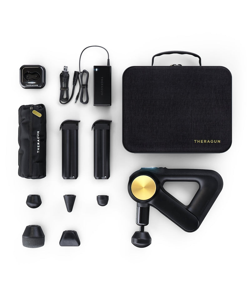 Therabody Theragun 24K Gold PRO percussive therapy device, imported from the UK