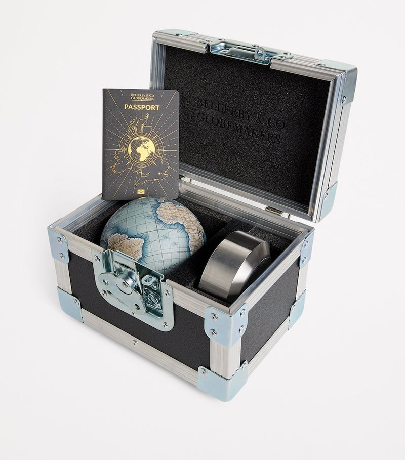 Bellerby Prussian Blue pocket globe 12cm - British product