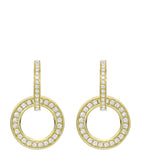 Boodles yellow gold diamond earrings 1.20ct, imported from the UK