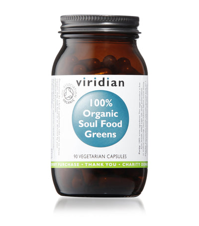 Harrods Viridian 100% Organic Soul Food Greens Supplement 90 Capsules- Buy online at McGrocer