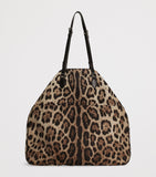 Dolce&Gabbana leopard-print crossbody bag in nylon and leather - British product