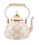 Harrods MacKenzie-Childs Rosy Check Enamel Kettle 2.85L- Buy online at McGrocer