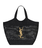Saint Laurent Maxi Icare raffia tote bag (British brand)