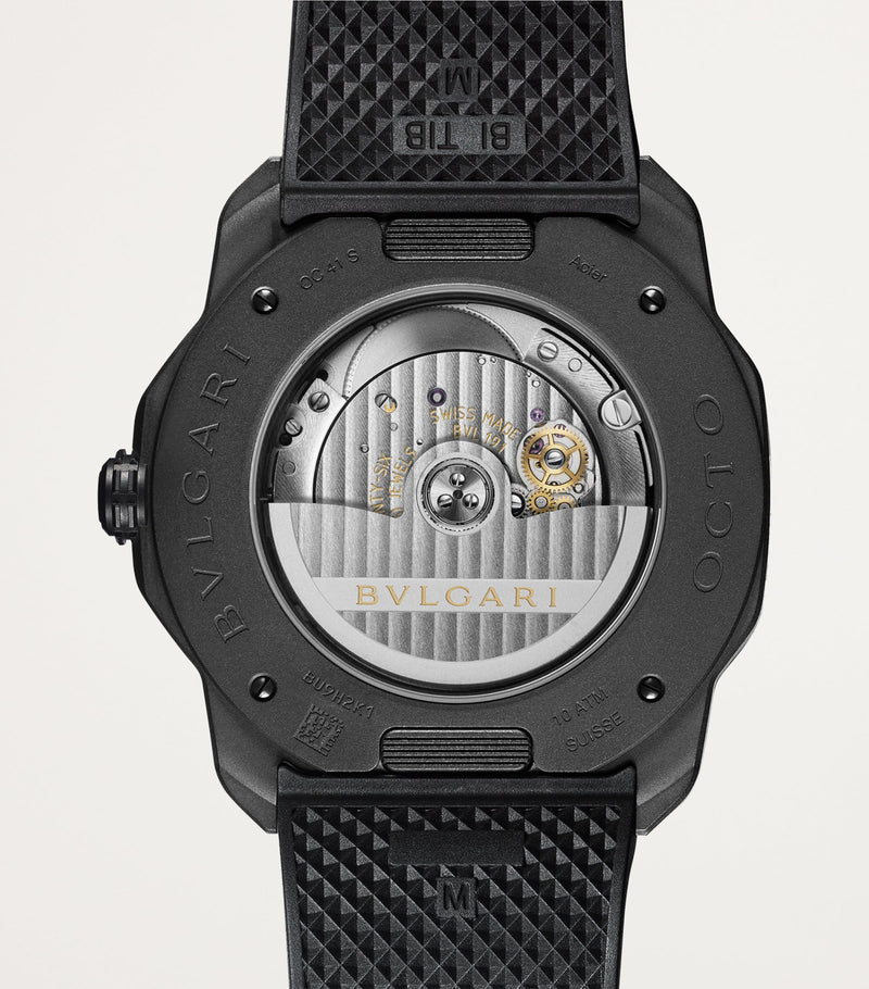 Bvlgari Octo Roma watch black dial 41mm, imported from the UK