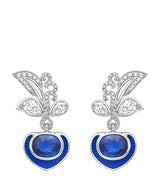 Harrods Boodles Platinum, Diamond and Sapphire Royal Porcelain Earrings from The Palace Collection- Buy online at McGrocer