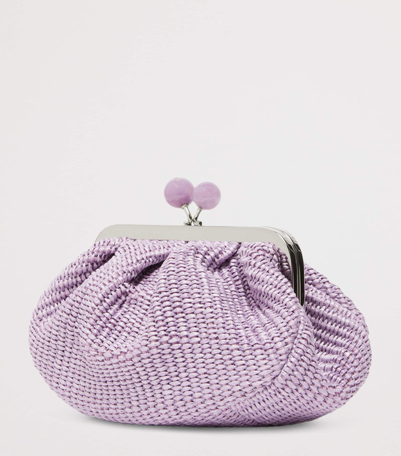 Weekend Max Mara woven Pasticcino clutch bag small, imported from the UK