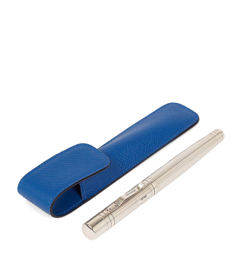 Smythson Panama leather pen sleeve (British brand)