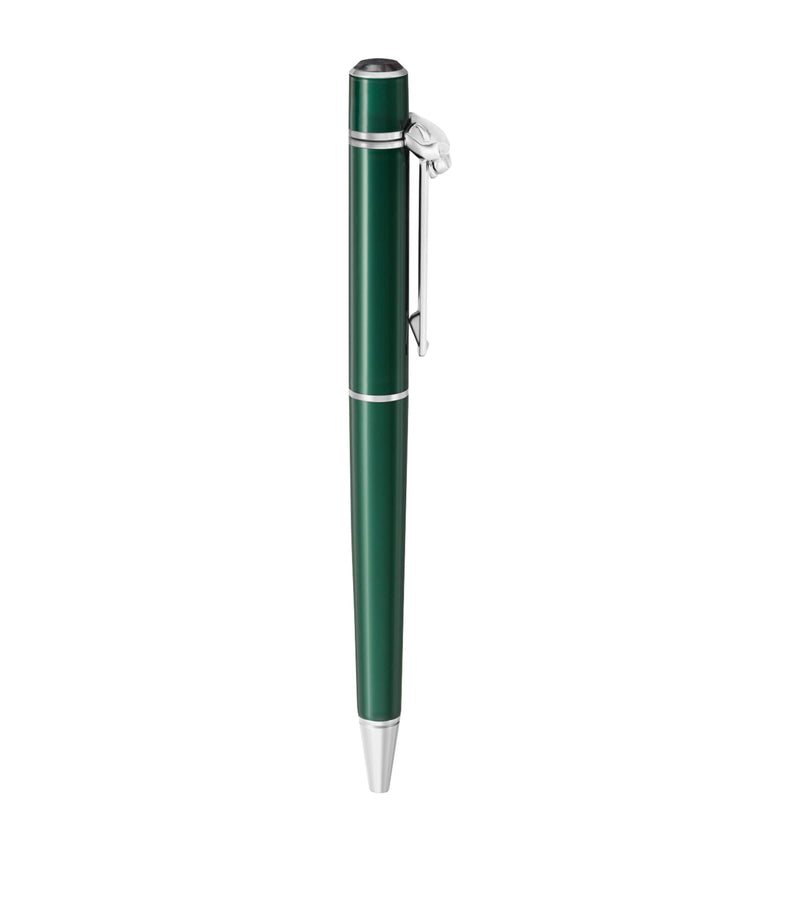 Cartier ballpoint pen with palladium hardware and glossy lacquer 13cm - British product