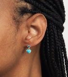 Emily P. Wheeler blue topaz heart earrings (British brand)