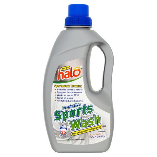 Halo Sports Laundry Liquid 1L (25 Washes) detergents & washing powder Sainsburys   