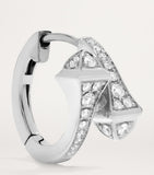 MARLI New York Cleo huggie earrings white gold and diamonds, imported from the UK