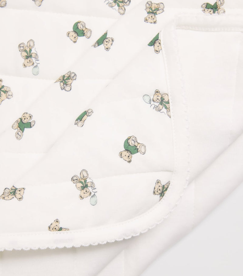Harrods cotton bear blanket 100x107cm, imported from the UK