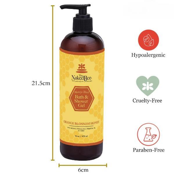 The Naked Bee shower gel orange blossom honey 473ml (British brand)