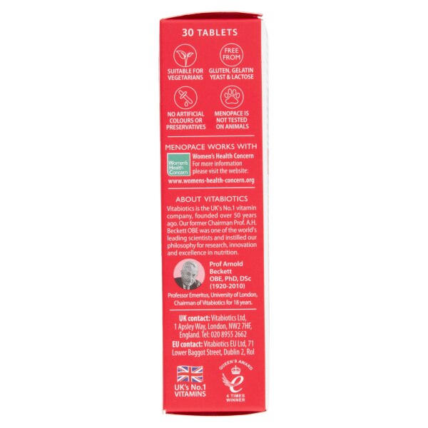 Vitabiotics Menopace Vitamin 30 Capsules GOODS Superdrug