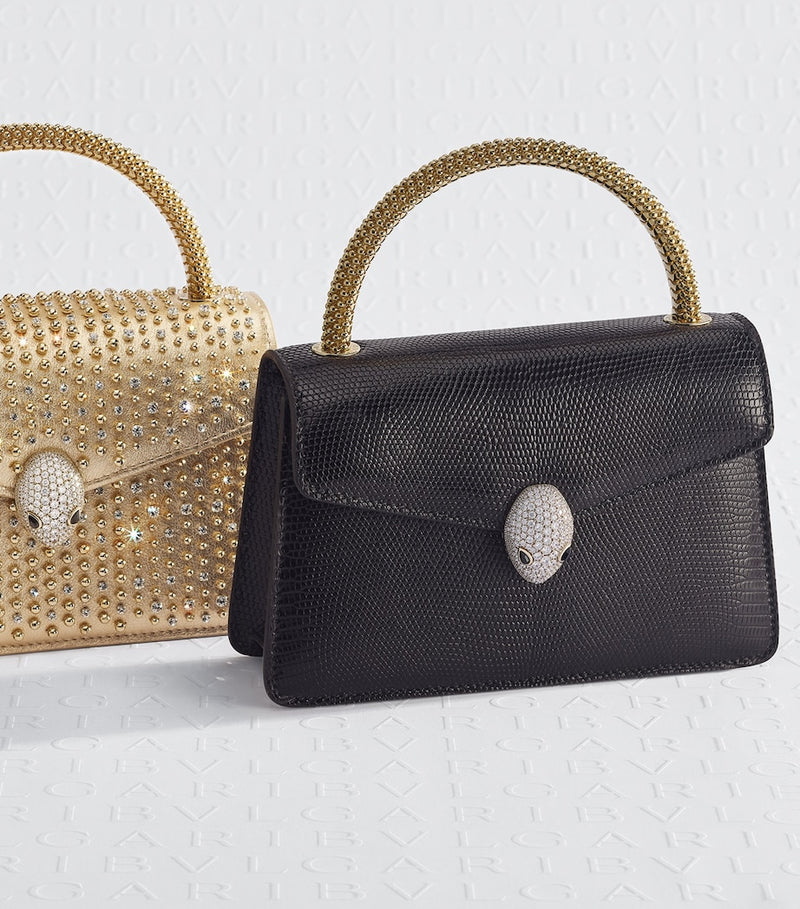 Bvlgari lizard leather Serpenti Pallini bag - British product