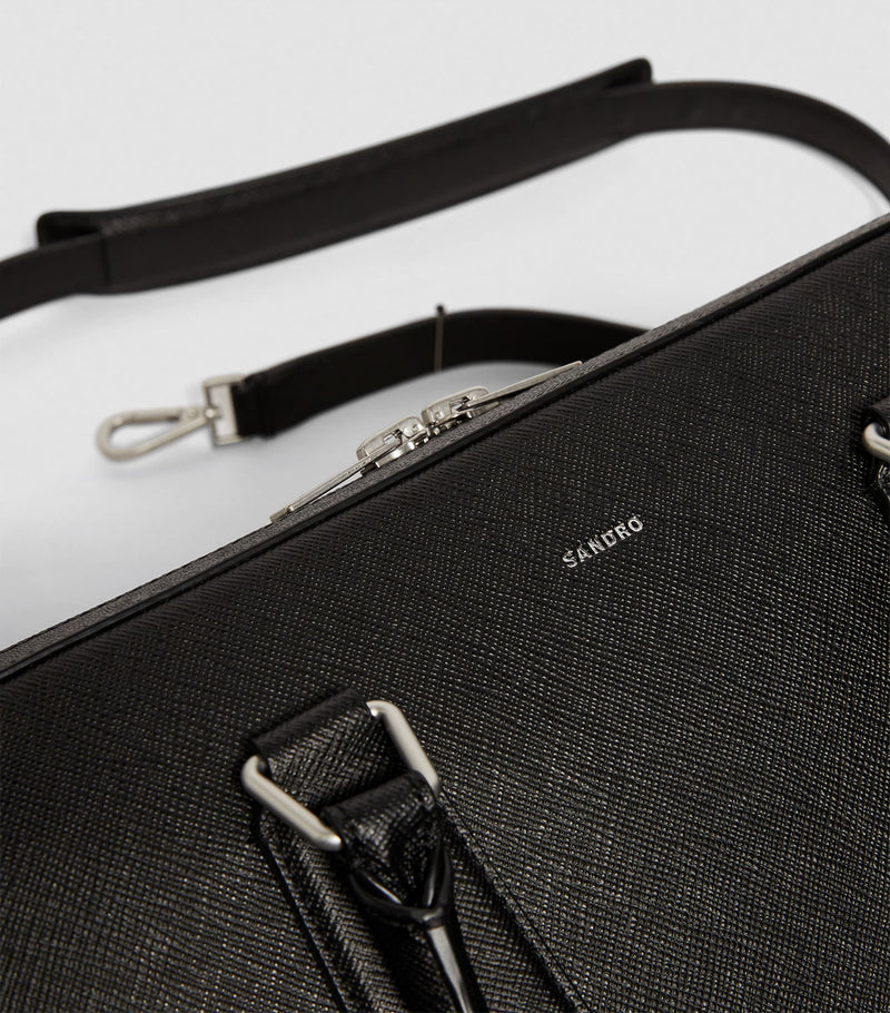 Sandro Paris leather slim briefcase (British brand)