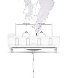 Simplehuman steel frame dish rack with rotating spout (British brand)