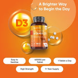 WeightWorld Vitamin D3 supplement 4000IU 400 tablets, imported from the UK