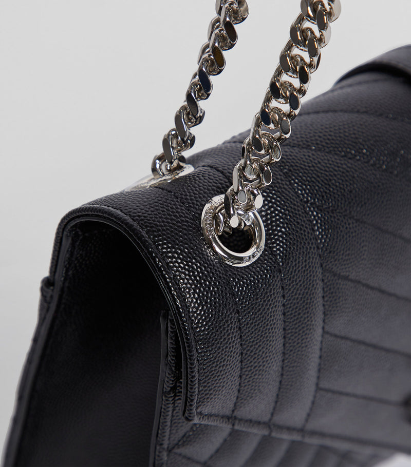 Saint Laurent medium envelope matelassé shoulder bag (British brand)