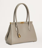 Dolce&Gabbana leather top-handle bag with gold-tone hardware, imported from the UK
