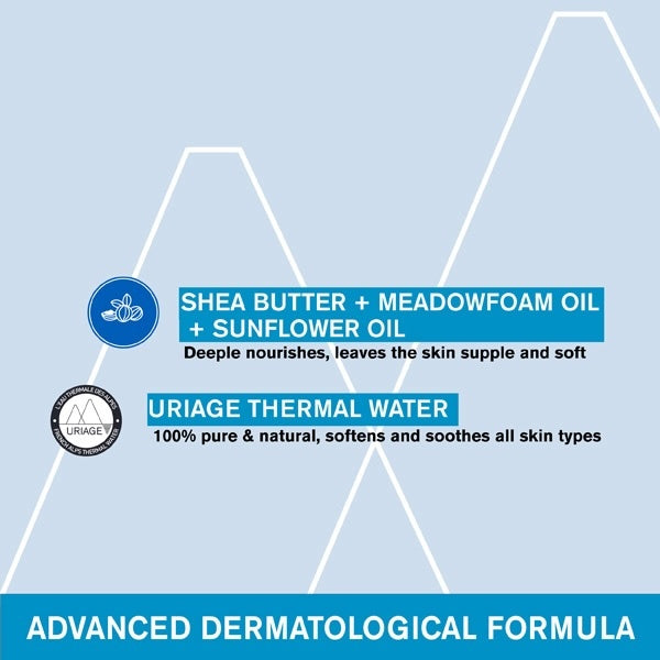 Uriage Daily Cleansing Cream 500ml bottle (British brand)