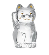 Harrods Baccarat Large Maneki Neko Cat Figurine Good Luck Charm- Buy online at McGrocer