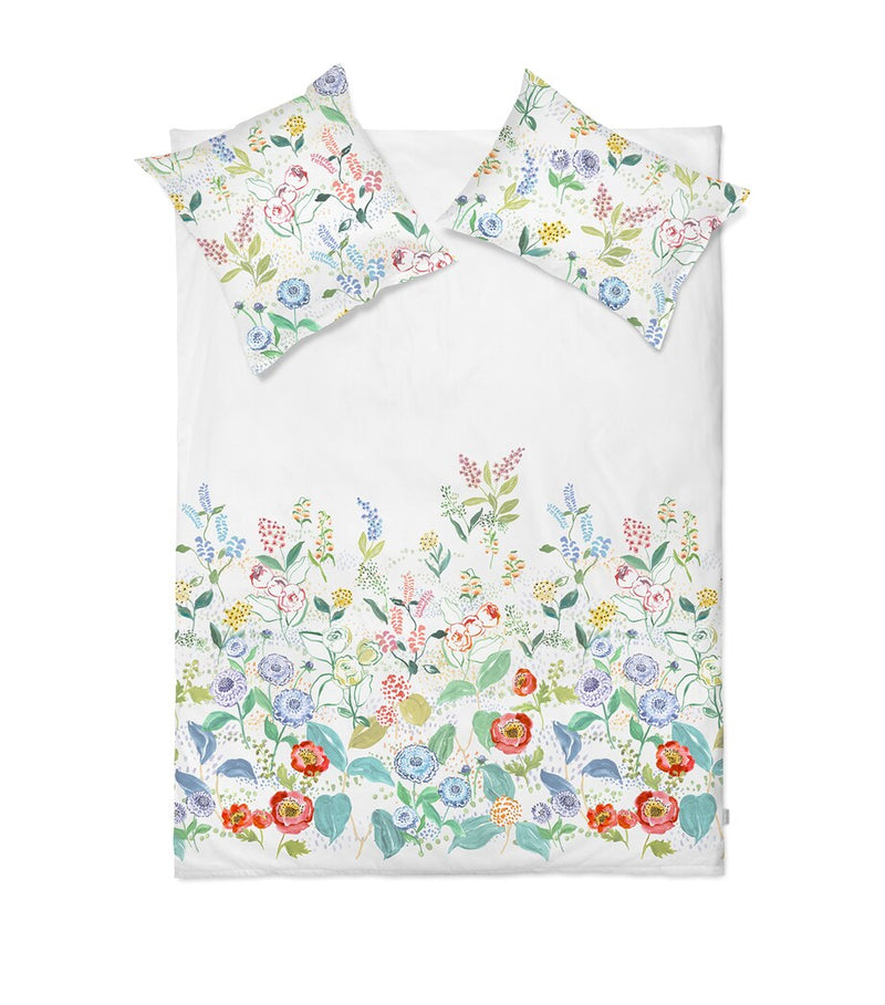 Floral Print King Duvet Cover in Ultra-Soft Cotton, 230cm x 220cm