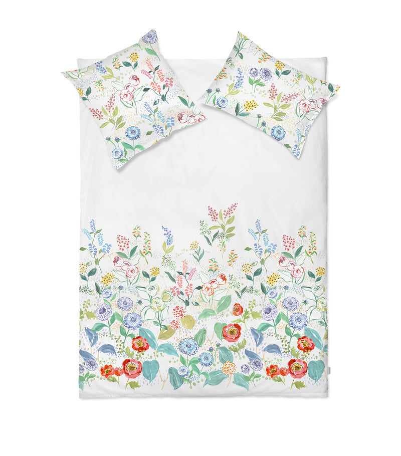 Floral Print King Duvet Cover in Ultra-Soft Cotton, 230cm x 220cm
