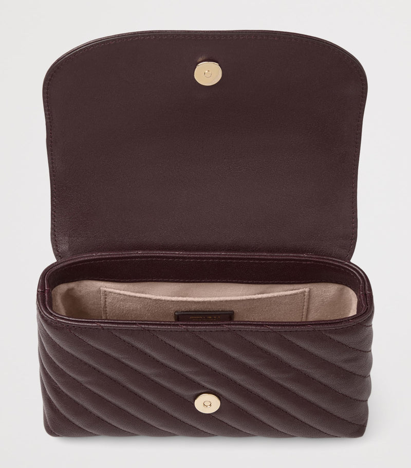 Jimmy Choo Curve quilted lambskin cross-body bag - British product