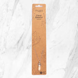 Myga clear quartz pendant silver plated chain (British brand)