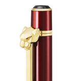 Cartier small ballpoint pen with feline clip 12.5cm - British product