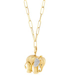 Annoushka Mother Elephant charm yellow gold diamond, imported from the UK