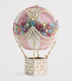 Judith Leiber hot air balloon clutch bag with crystals - British product