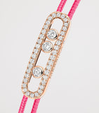 Messika pink gold diamond pavé bracelet (0.26ct), UK version