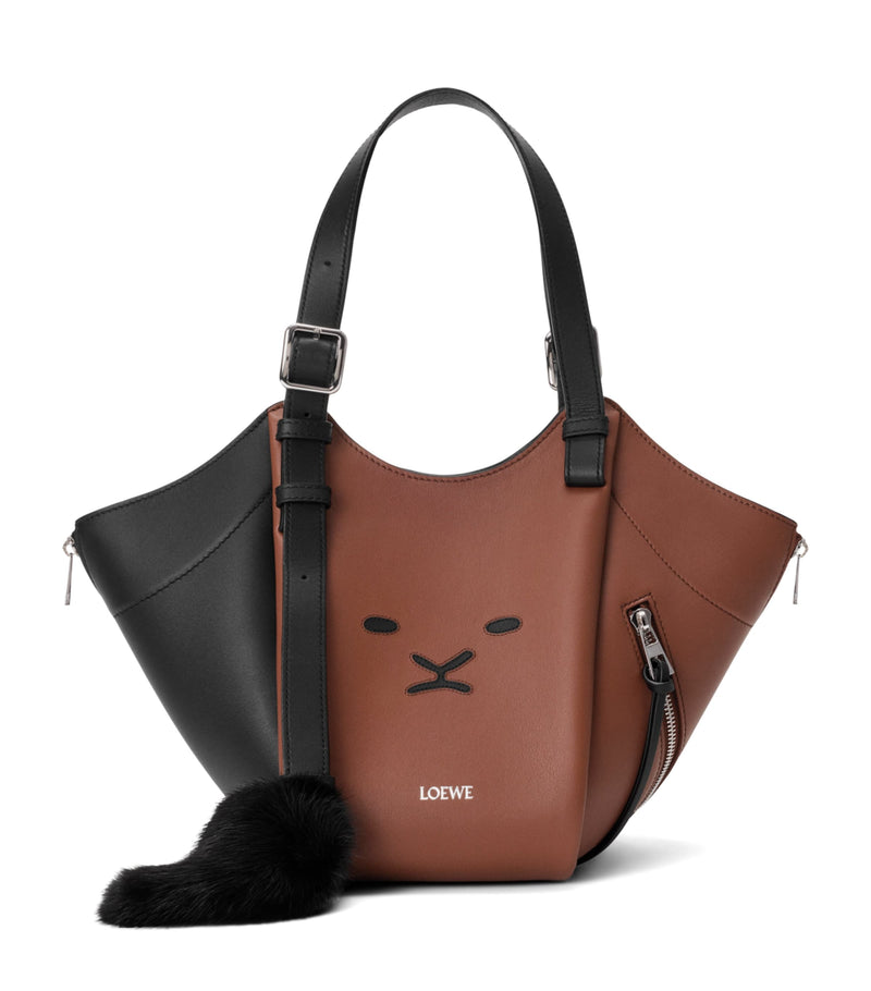 LOEWE Lion Intarsio Hammock Flip Tote Bag leather (British brand)
