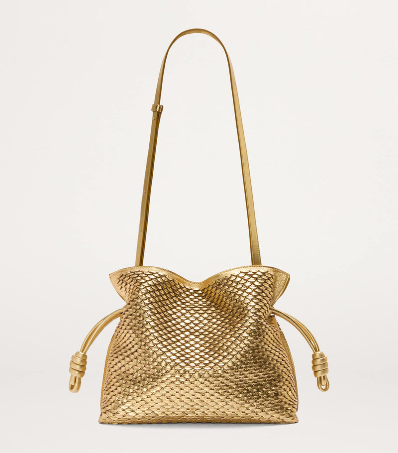 LOEWE medium leather scales Flamenco clutch, imported from the UK