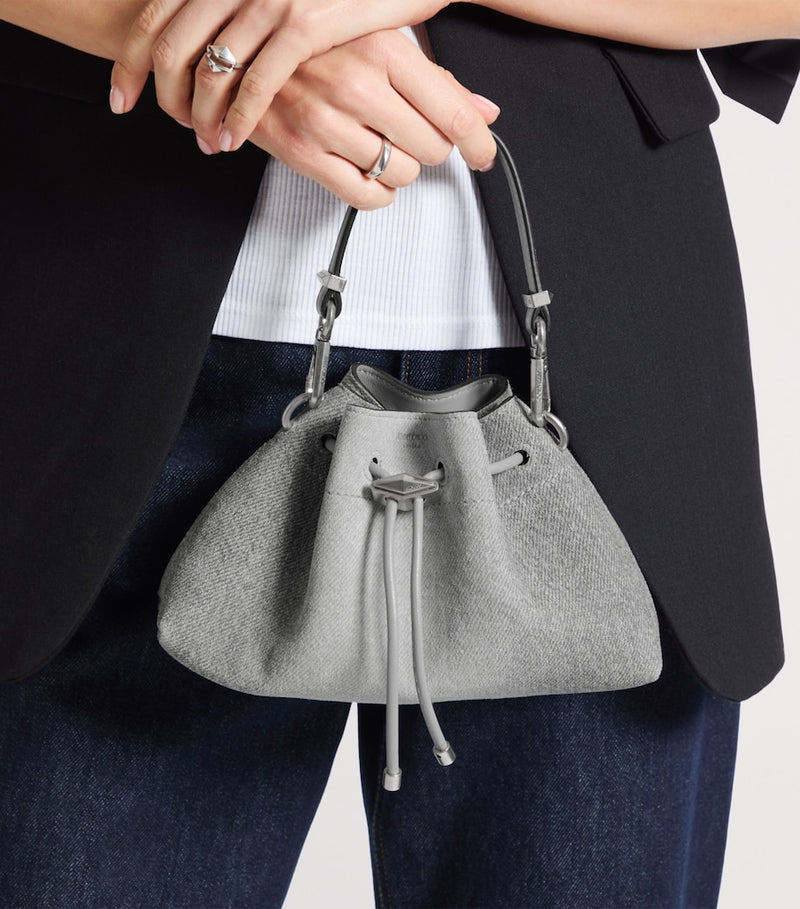 Jimmy Choo Cinch small suede shoulder bag - British product