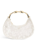 Simkhai Nixi embroidered mesh clutch bag, imported from the UK