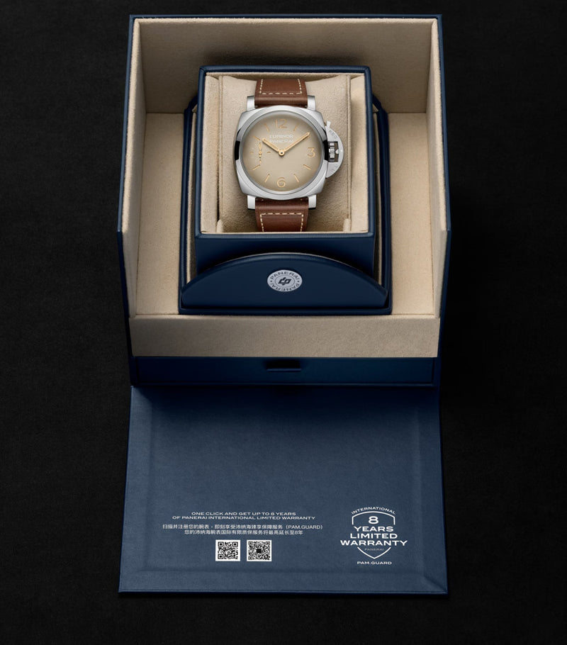 Panerai Luminor watch 47mm stainless steel, UK version