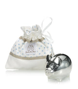 Harrods English Trousseau Kids Silver Plated Piggy Bank Blue Gift Keepsake- Buy online at McGrocer