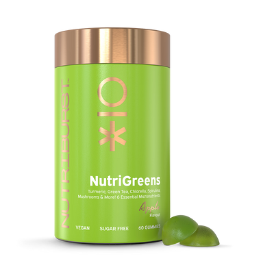 Holland & Barrett Nutriburst Nutri Greens Superfood Gummies with Vitamin B, D & Turmeric 60 Gummies- Buy online at McGrocer