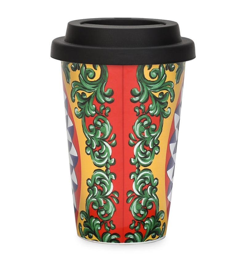 Dolce&Gabbana Casa ceramic travel mug 14cm - British product