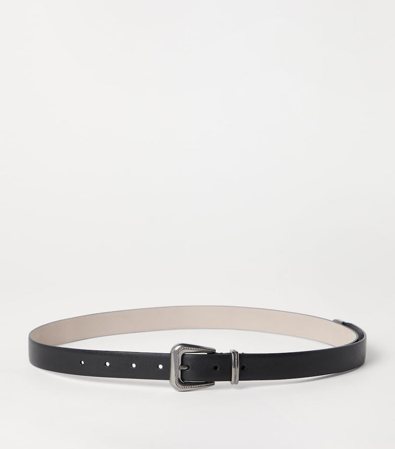 Brunello Cucinelli vachetta leather belt 1.5cm, UK version