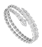 Bvlgari Small Serpenti Viper 18kt white gold diamond bracelet (British brand)