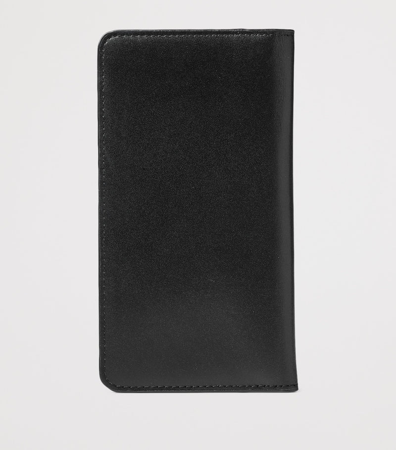 Aspinal of London leather long wallet with card slots, (British brand)